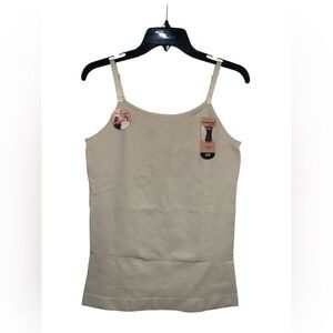 -NWT-Shapermint Essentials All Day Every Day Scoop Neck Cami in Beige Size 3XL